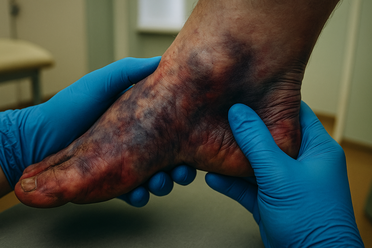 Blue Skin on Your Foot? Doctors Say This Could Be a Silent Killer - Rileyh